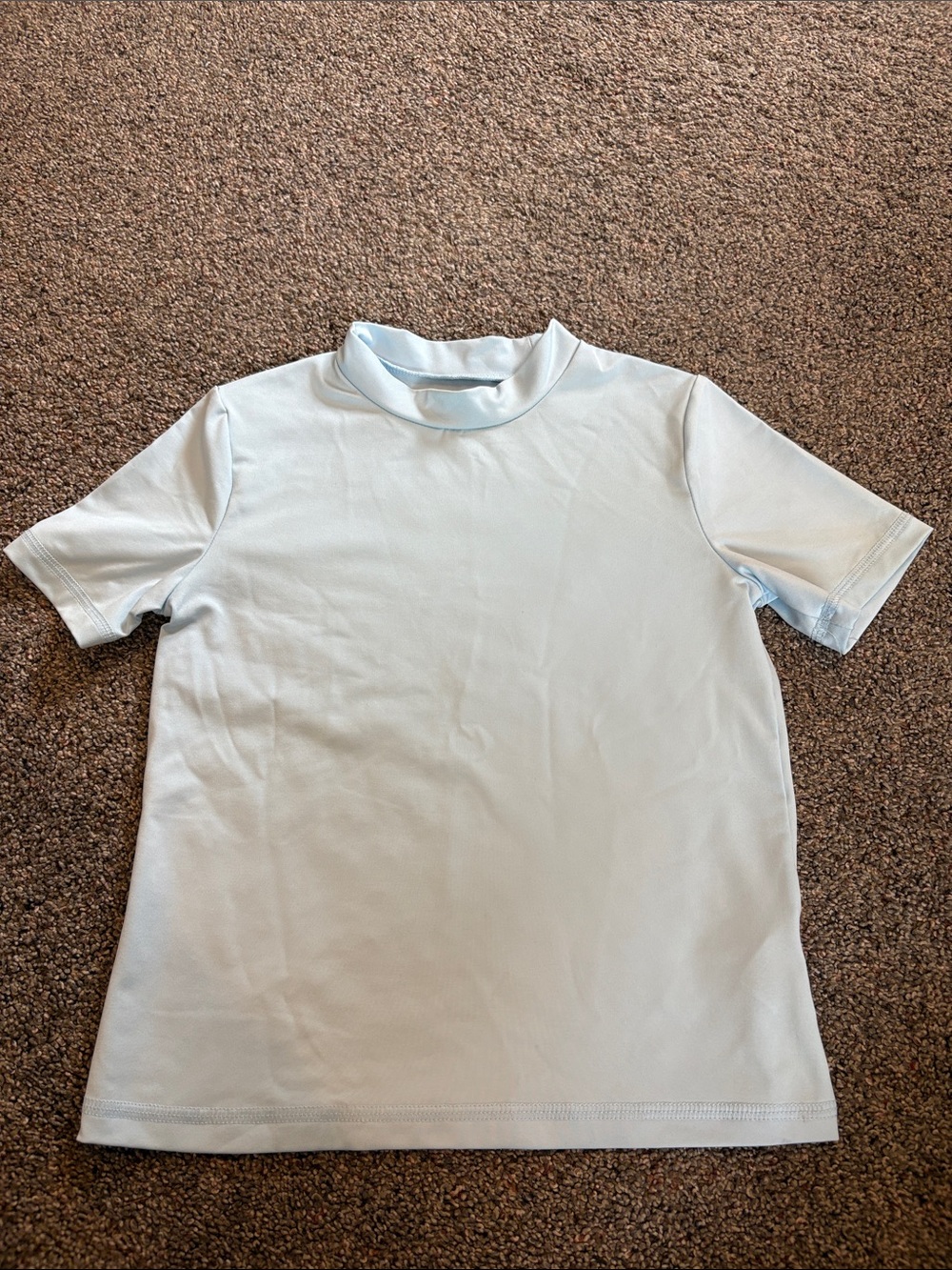 Boy’s Cat & Jack Light Blue Short Sleeve Swim Shirt Size 8